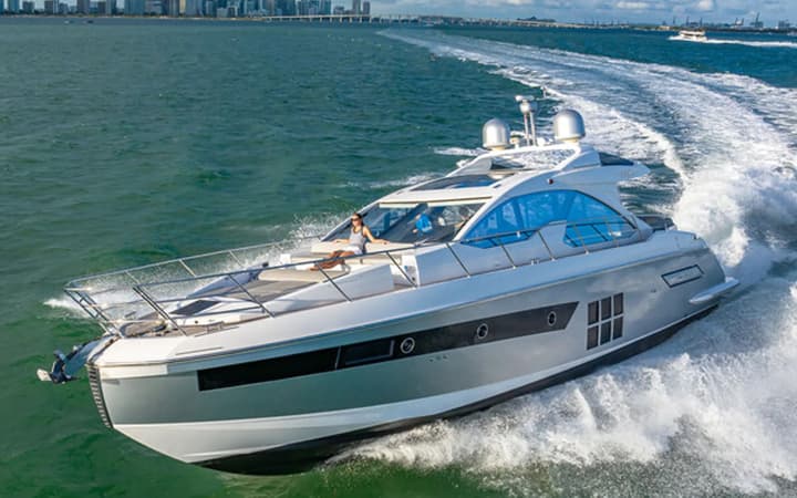 55 Azimut luxury charter yacht - Miami Beach Marina, Alton Road, Miami Beach, FL, USA